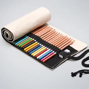 

12/24/36 Pencil Case Roll for Girls Boys Back to School Pencilcase Large Penal Holes Cartridge Pen Bag Staionery