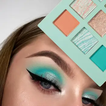 

HANDAIYAN Makeup Eyeshadow Pallete makeup brushes 9 Color Shimmer Pigmented Eye Shadow Palette Make up Palette maquillage