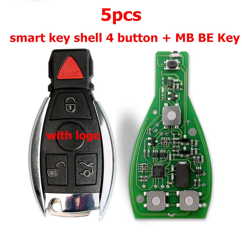 Новейший CGDI MB ключ для Mercedes для Benz CG BE Key 315/433 МГц Поддержка всех FBS3 смарт-дистанционный ключ - Цвет: 4 ADD BE 5PCS