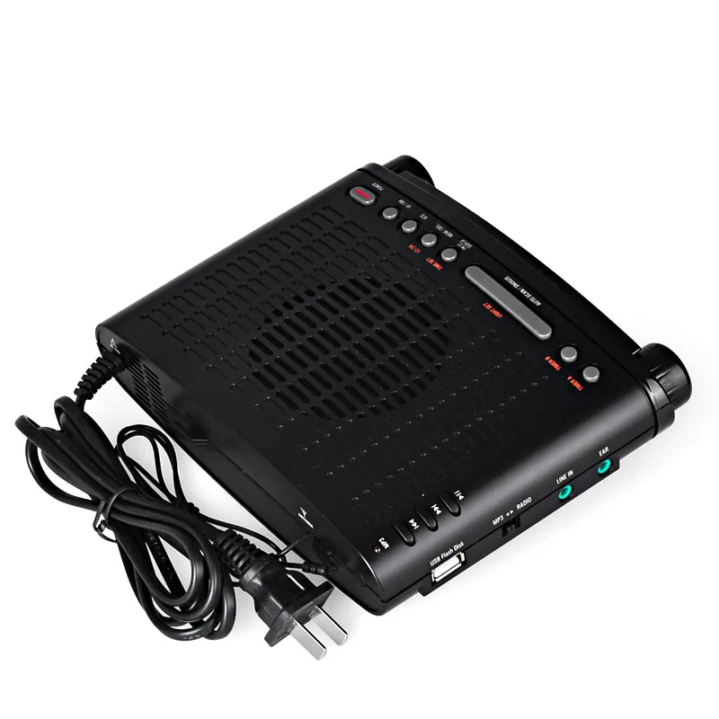 Портативный радиоприемник Tecsun MP300 черный стереозвук с FM радио USB mp3 плеером