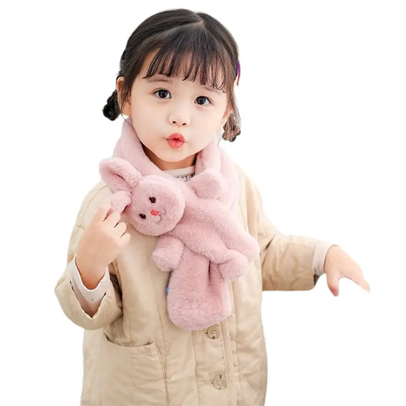 Для малышей, детей, зимняя теплая одежда для шеи с кроликом - Цвет: 2
