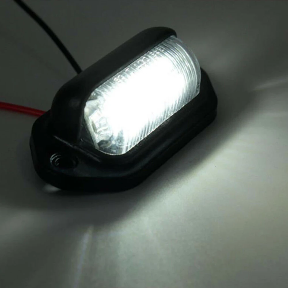 

Trailer License Plate Light Lamp Plastic White Super bright Accessories