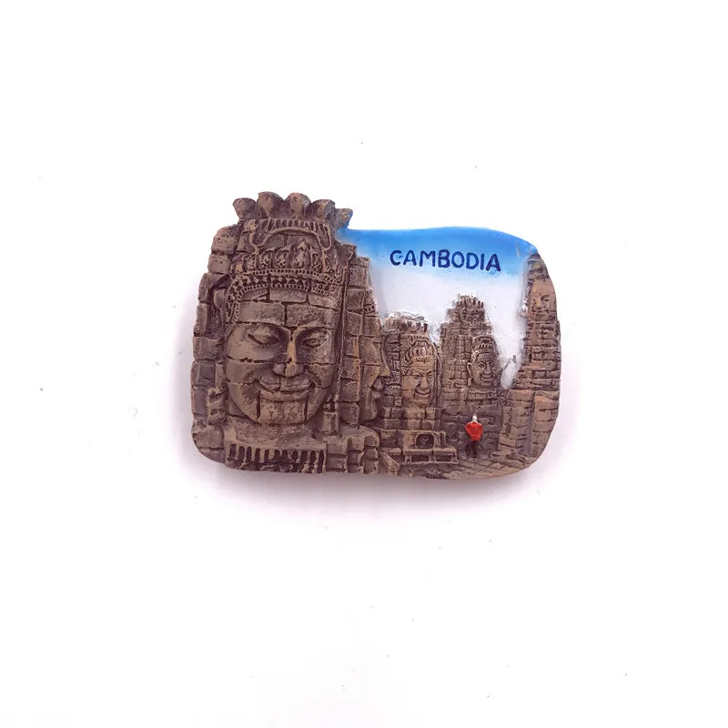 Магнитная наклейка на холодильник сувенир Angkor Wat Las Vegas Канада Дания 3D стикеры на холодильник туристические аттракционы