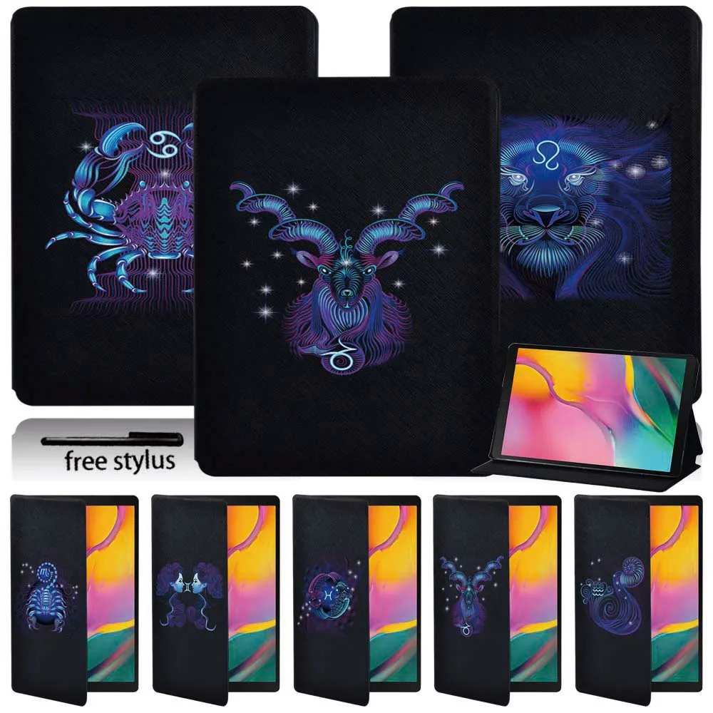Per Samsung Galaxy Tab A 10.1/Tab E 9.6 /Tab S5E 10.5/Tab A/A6/Tab A 9.7/Tab A 10.5-Tablet Custodia Custodia In Pelle Pu Custodia Stilo