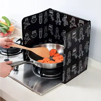 

Folding Splatter Splash Guard Frying Folding Oil Splatter Stove Splash Protect Proof Panels Gas For Kitchen Shield Stove Sh T5S9