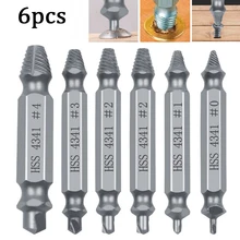 

2022 NEW 6pcs Damaged Screw Extractor Drill Bit Set Easily Take Out Broken Screw,Bolt Remover Stripped Screws Extractor