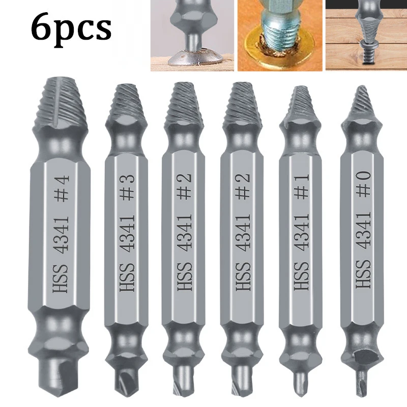 Remover for Stripped Head Screws Details about   5PCs Damaged Screw Extractor Nuts & Bolts