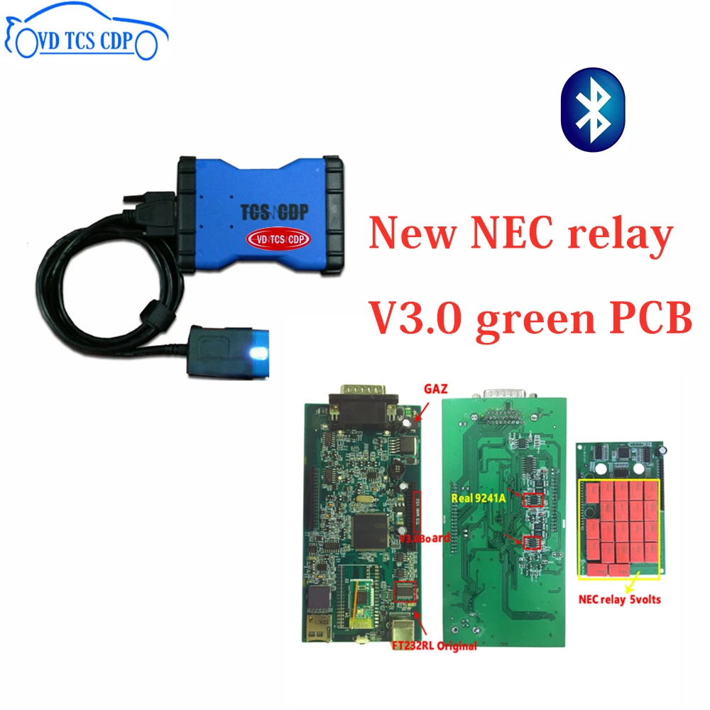 

New best quality V3.0 green pcb 2015.3 Software keygen with Bluetooth VD TCS CDP PRO for cars trucks obd scan tool free shipping