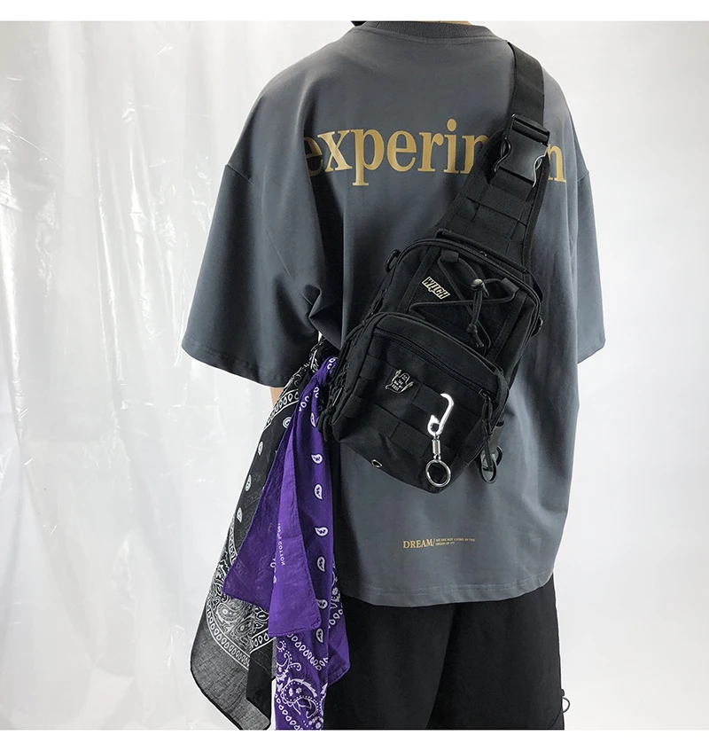 

Tactical Backpack Shoulder Men Chest Bags Hip Hop style Streetwear Bag Tactical Chest Pack Designer Cool Crossbody Bags for Men