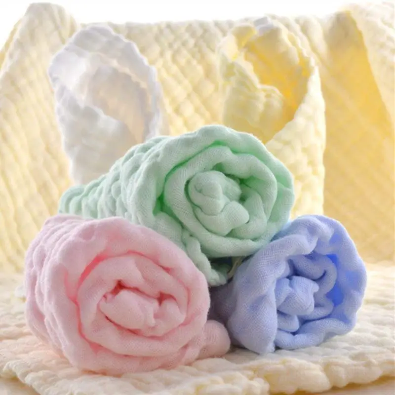 6 layers of washed gauze square towel gauze cotton handkerchief 30x30 small towel washable wipes