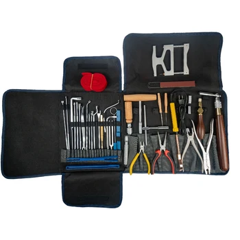 

Professional Piano Toolbox Piano Tuning Tool Toolbox Liner Luggage Bag Carrying Case with 37 Piano Tools+ 1 x Carrying Bag+1 x C