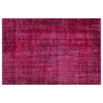 

Handmade Fuchsia Vintage Overdyed Turkish Area Rug 145x216 Cm-4'9''X7'1''