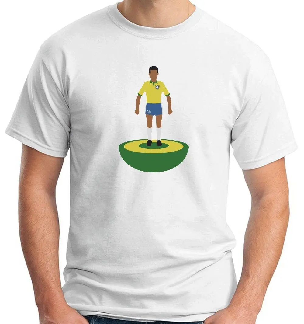 MAGLIA футболка maglietta WC0577 GIOCATORE SUBBUTEO BRASILE PELE bare Cool casual pride Футболка Мужская Унисекс
