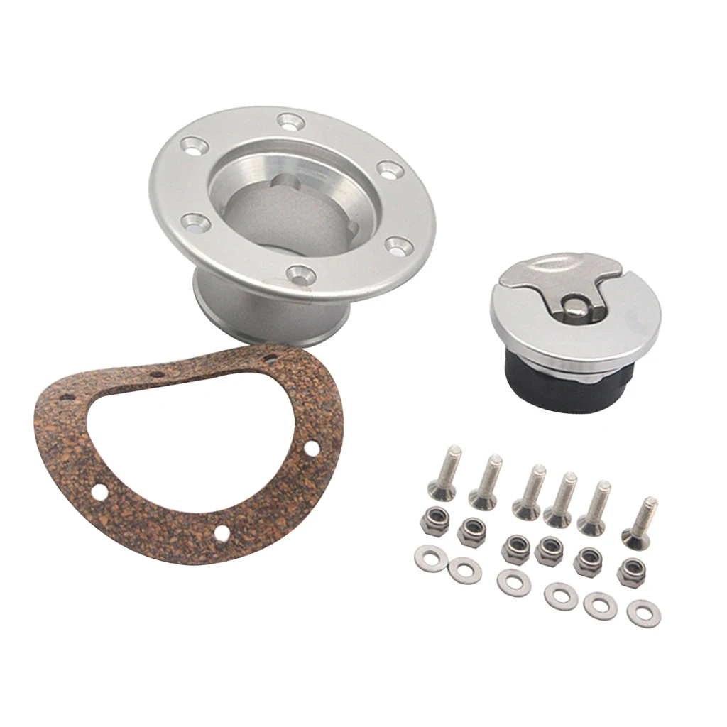 Universal 1.37'' Marine Boat Deck Fuel Filler Keyless Cap Stainless Steel 316 for Boat Yacht