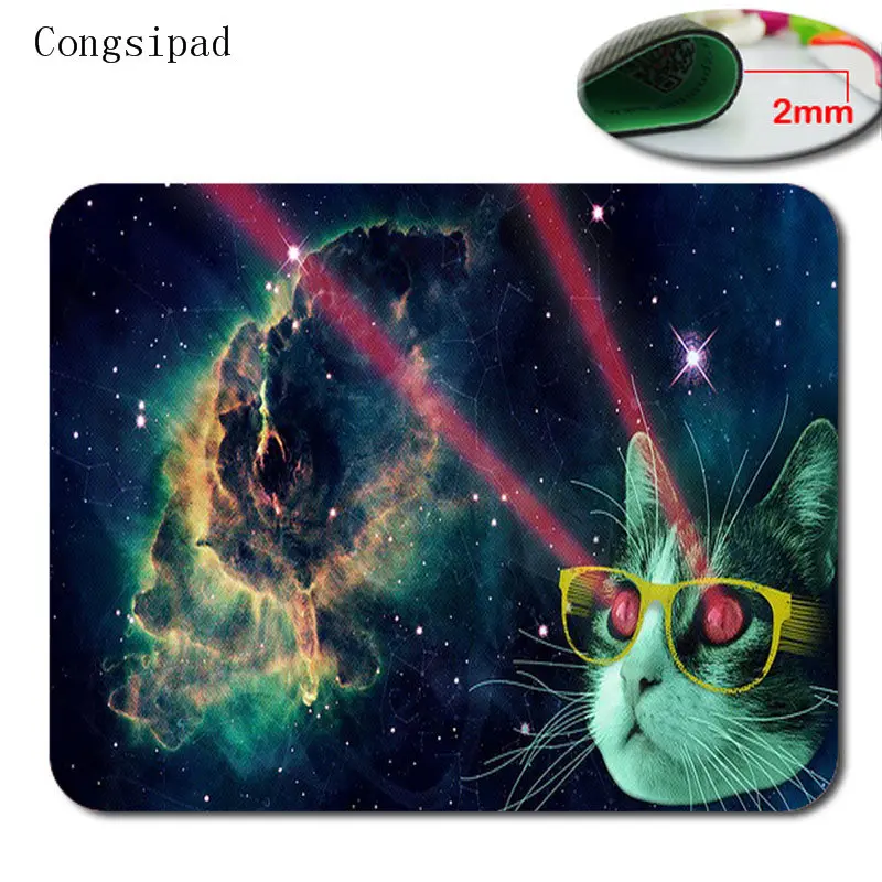 Galaxy Space Cat Мини дизайн размер 18x22/20x25/25x29 см Прямоугольный игровой коврик для мыши стильный прочный офисный аксессуар и подарок - Цвет: 400x900x3mm