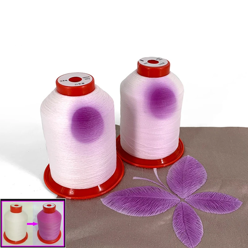 Hilo coser poliéster que brilla en la oscuridad, hilo de punto de cruz para máquinas de bordar y máquinas de coser suministros manualidades|Hilo| AliExpress