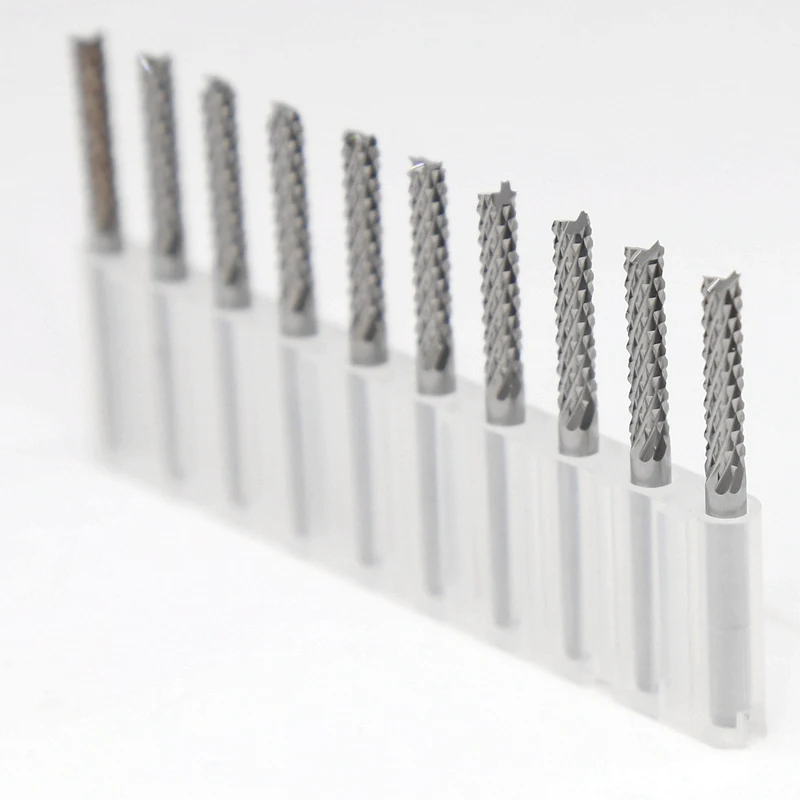 Electric Router Tungsten Carbide Extended PCB Strawberry Cutter 3.175 mm 10PCS CNC Engraving Wood Router Corn Milling Cutter Cnc
