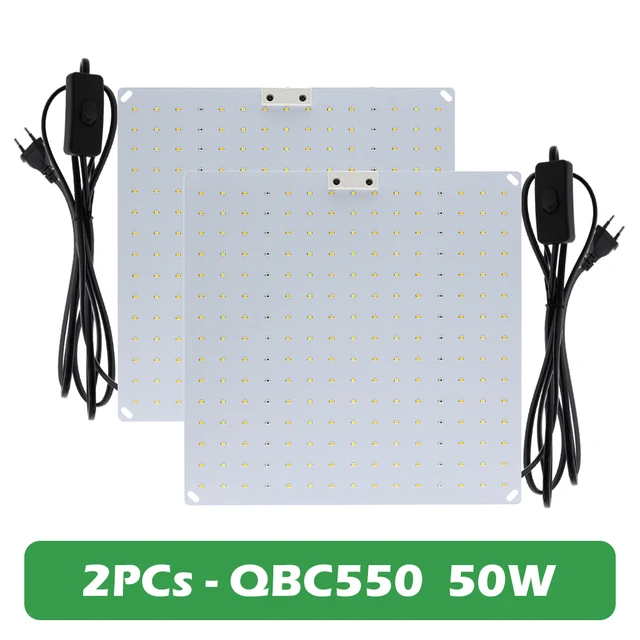 Samsung LM281B Quantum LED Grow Light 1000W Full Spectrum Phyto Lamp for Indoor Plants Flowers Greenhouse Seedlings Growth Light 2pcs - QBC550