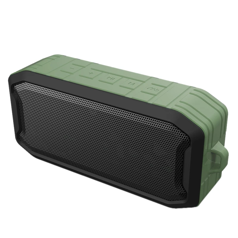 Горячая 3C-Ipx7 водонепроницаемый беспроводной Bluetooth Динамик Открытый 5,0 водонепроницаемый портативный громкий динамик с музыкой(зеленый