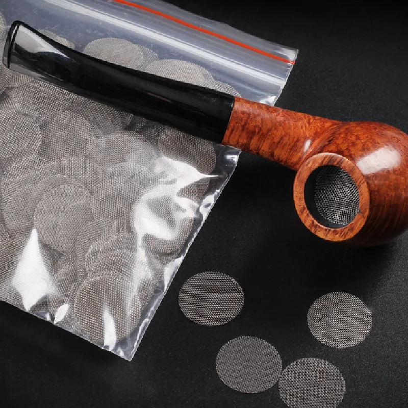 Smoking Accessories Tobacco Smoking Accessories Smoking Pipe Filters Smoking Pipe Hookah Water Pipe 500pcs/pack Thickened Multifunctional Hookah Water Pipe Stainless Steel Tobacco Smoking Metal Filters Smoke Pipe Screen Gauze