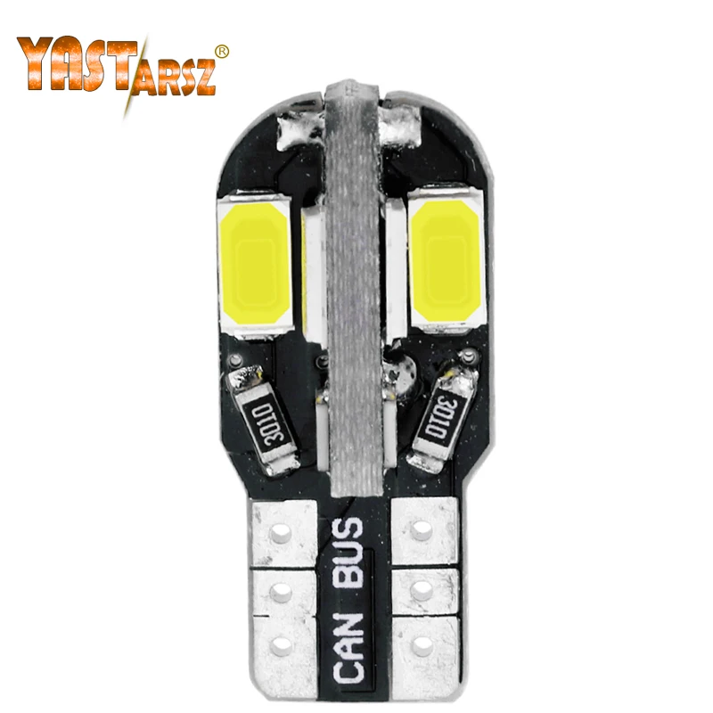 1 шт. T10 светодиодный лампочка для салона автомобиля Canbus Error Free белый 5730 8SMD 12V