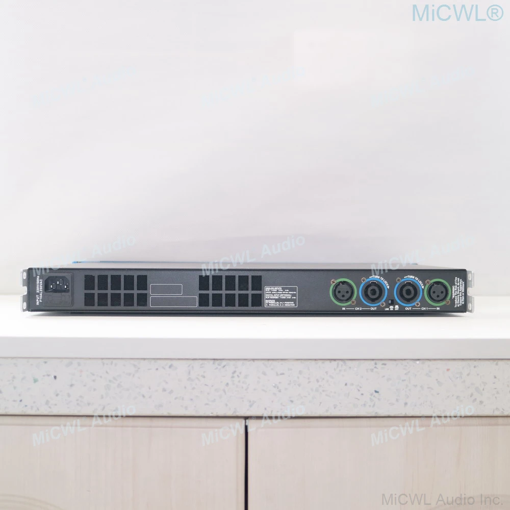 4 Channel 6400 Watts D Class Digital Power Amplifier 1U 19 For Stage Performance Home Studio Karaoke AMP