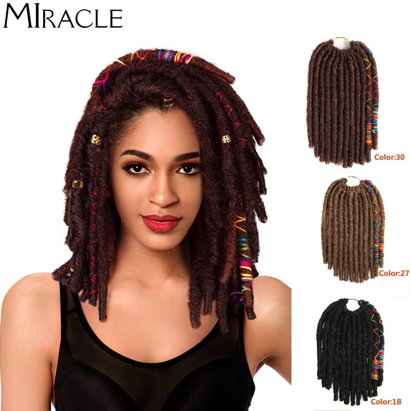 

Synthetic Faux Locs Crochet Braids Hair 12Inch 12Strands Synthetic Braiding Soft Crochet Hair Extensions Burgundy Black Fiber