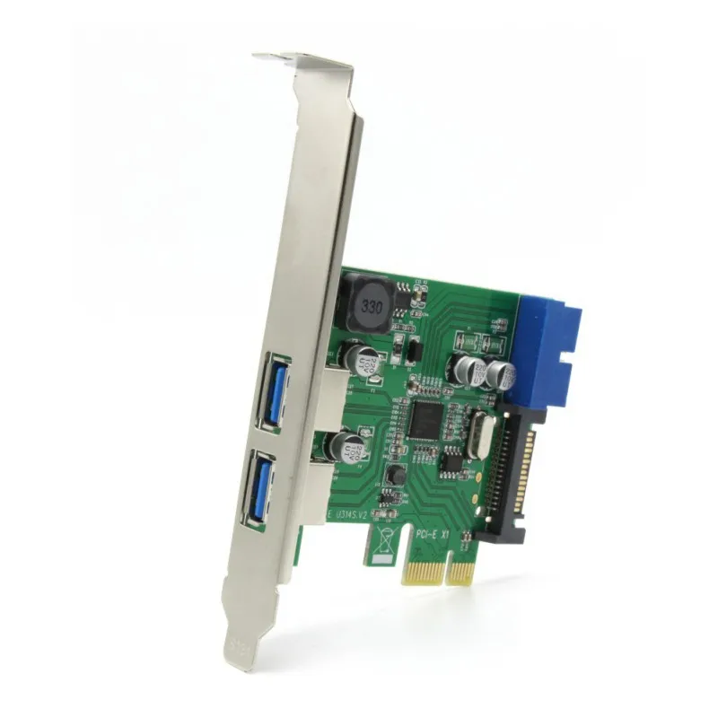 2 порта USB3.0 PCIe плата расширения рабочего стола спереди 19/20PIN в карты памяти