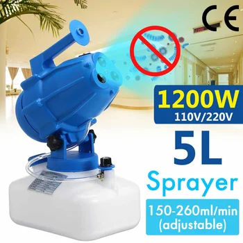 

3 nozzle 5L 1200W Electric ULV Fogger Sprayer Ultra Low Volume Cold Fogging Machine Nebulizer Sterilizer Atomizer EU/US Plug
