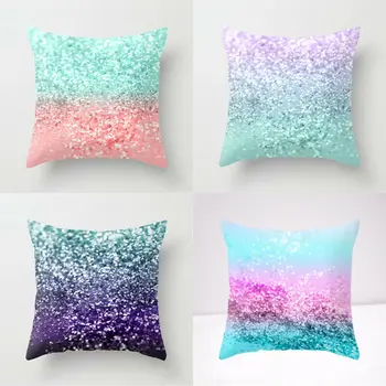 

Polyester Pillow Case Cover Sequin Glitter Throw Sofa Cushion Cover Home room Decor