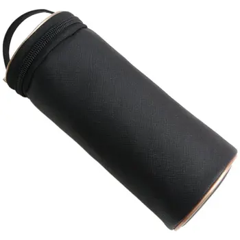 

FGGS-Travel Makeup Brushes Holder Leather Storage Bags Empty Holder Cosmetic Brush Case Brushes Organizer Make Up Tools