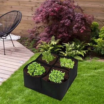 

Non-Woven Fabric Garden Plant Grow Bag Breathable Rectangular Planting Container Planting Bag Planter Potted Plant Flower