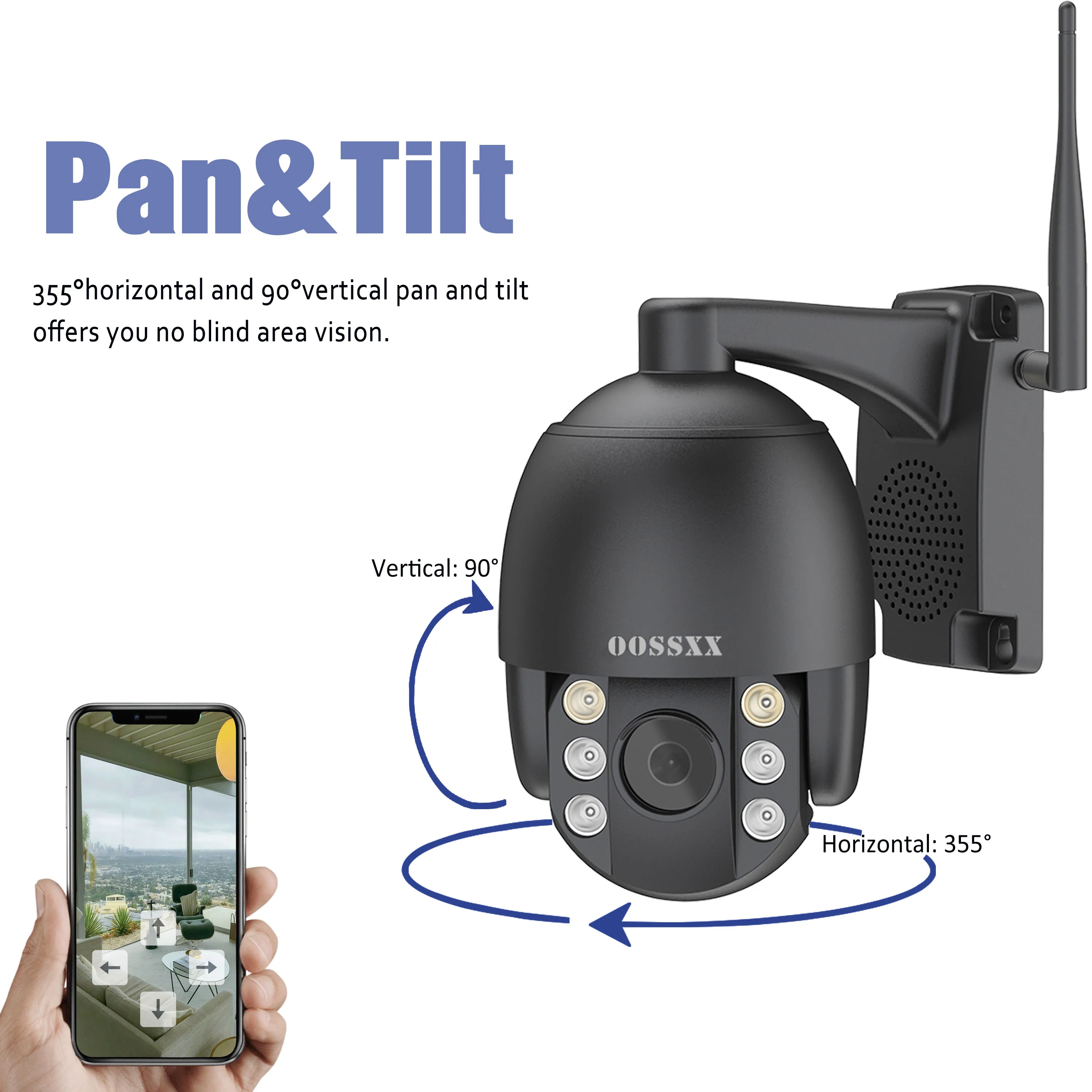 1080P WiFi IP камера PTZ купольная камера наружная/Внутренняя IP66 Водонепроницаемая 1080P 2MP CCTV 2 Way аудио ONVIF ночного видения