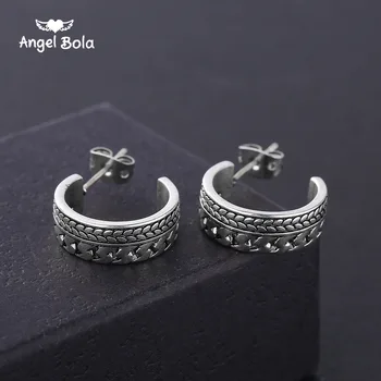 

The Latest Ancient Restoring Ancient Ways Is Silver color Ear Bone Nail Personality Delicate Miniature Models Buddha Earrings