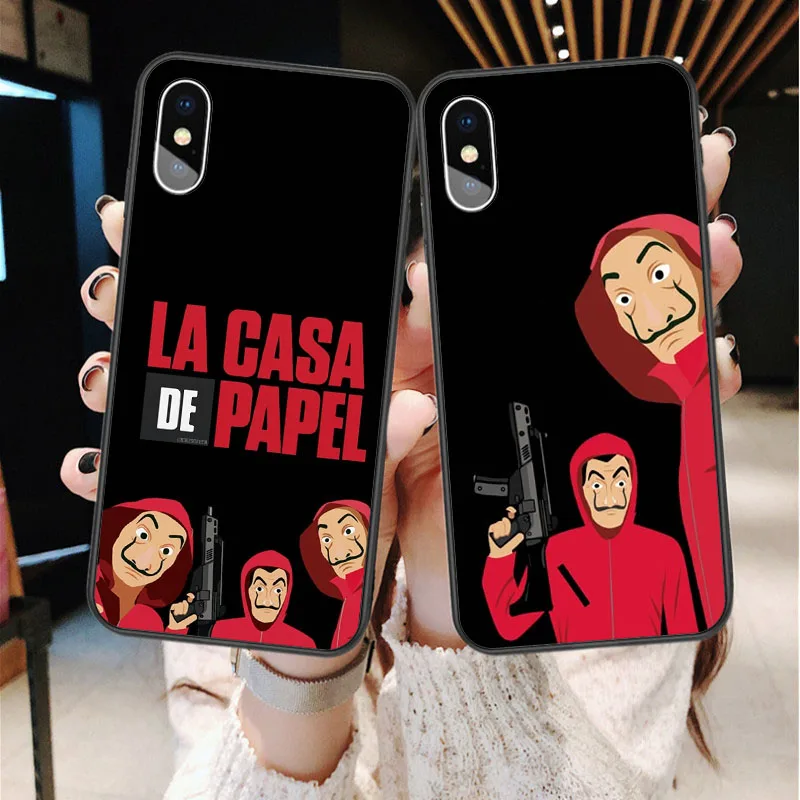 

LA Casa De Papel Bella ciao money heist Spain Tv show Silicone phone case For iPhone Xs SE 5s 6 6S Plus 7 8 Plus X XR XS MAX