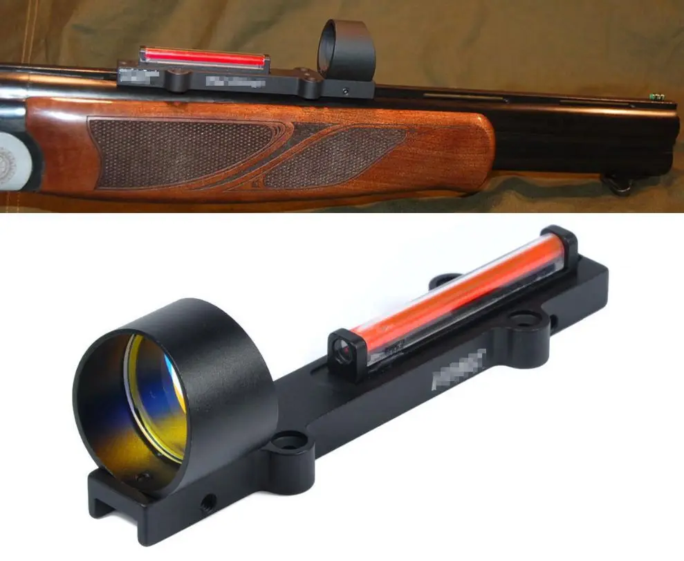 

Pistol Tactical Hunting 1X28L Red Optical Fiber Red Dot Scope Holographic Scope Shot Gun Rib Water Bomb Chicken Scope Hunting