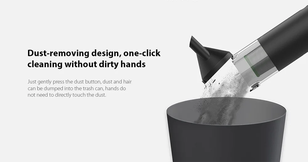 Handheld Vacuum Cleaner FV2 Dust-removing design, one-click cleaning without dirty hands