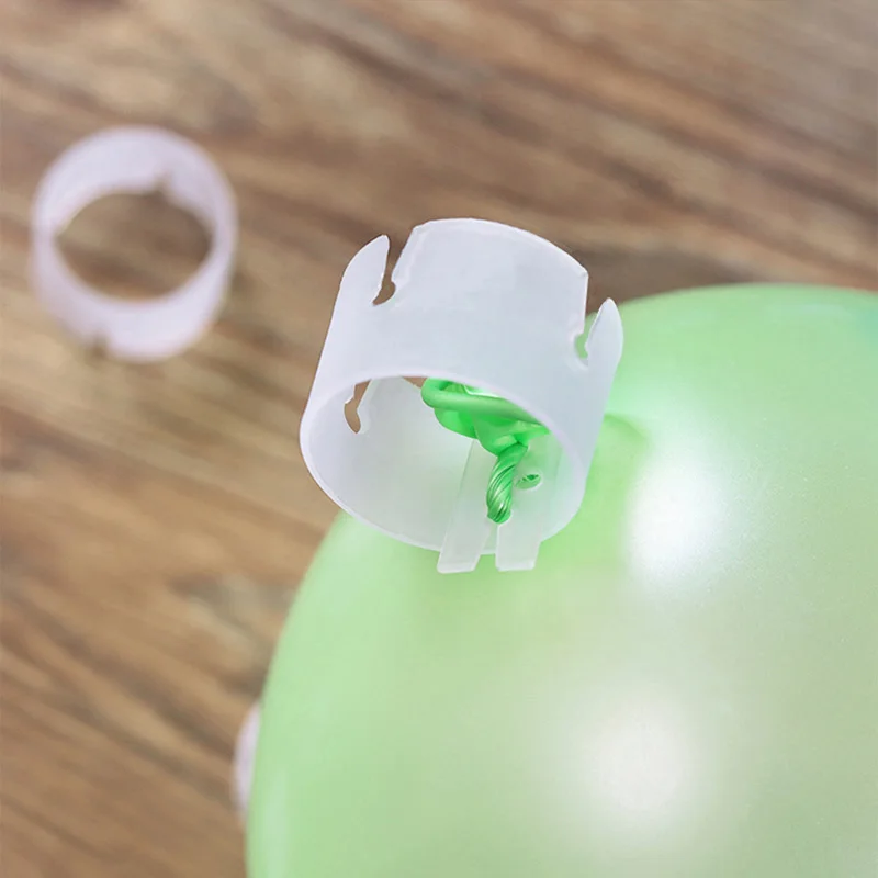  100pcs Balloon Arch Stand Connectors Clip Ring Buckle For Wedding Birthday Decor