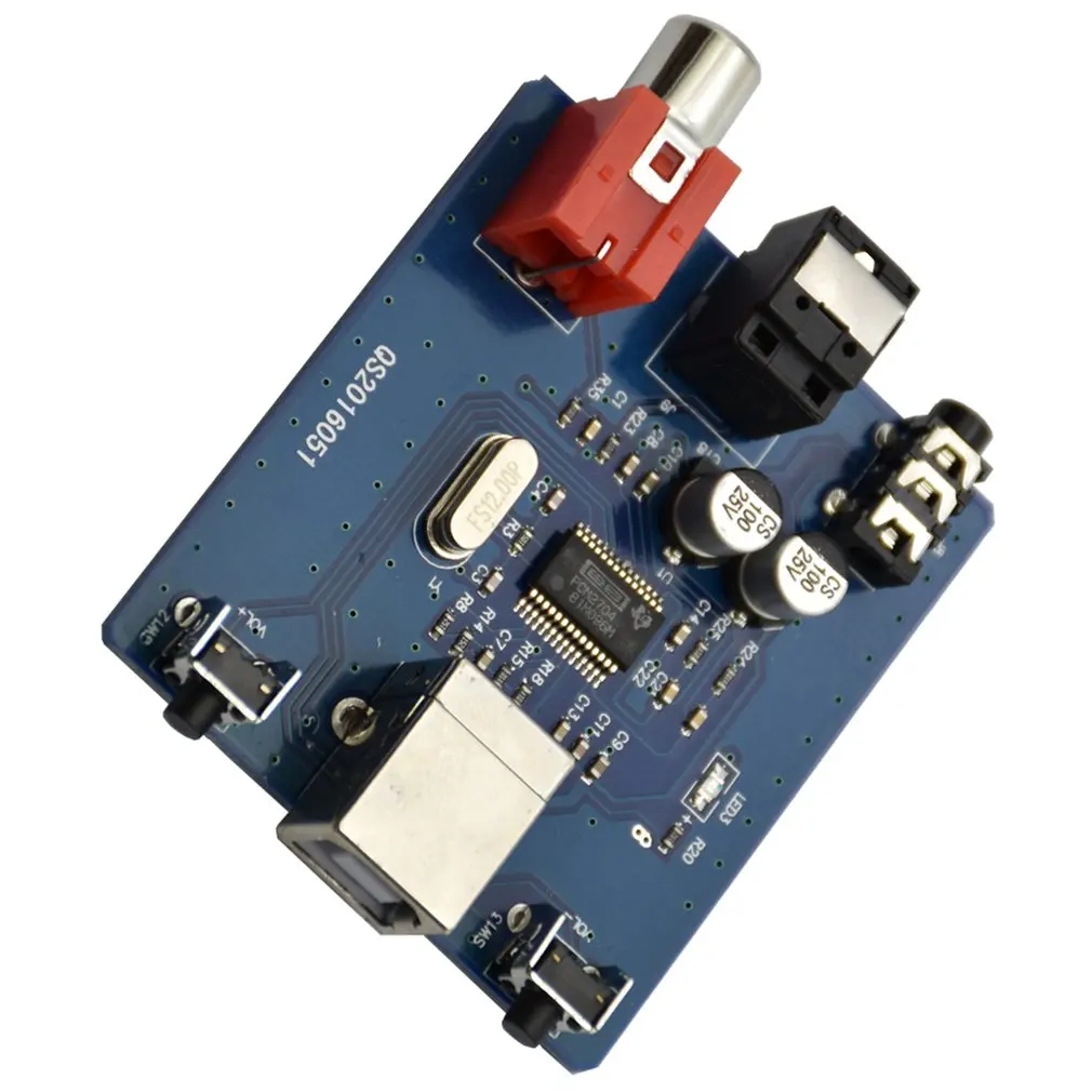 USB DAC для S/PDIF звуковая карта Выход F/PC 2 канала аналоговый Выход USB интерфейс декодер доска Модуль коаксиальный модуль Hi-Fi