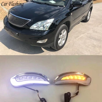 

Car flashing 2Pcs For Lexus RX330 RX350 2003 2004 2005 2006 2007 2008 2009 LED Daytime Running Lights DRL Turn Signal Lamp