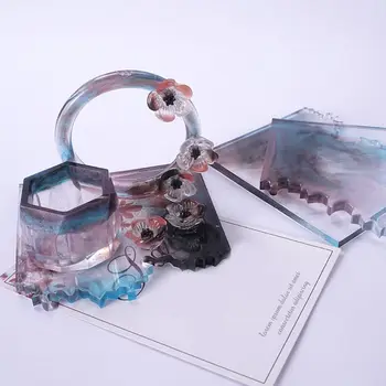 

Crystal Epoxy Resin Mold Irregular Coaster Casting Silicone Mould DIY Craft Tool A0NF