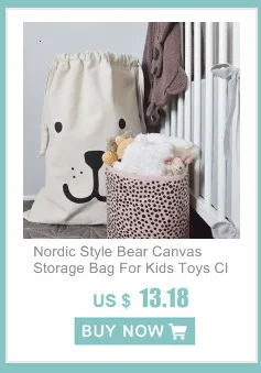 Nordic Стиль Холст сумка для хранения игрушек одежда для детской комнаты, органайзер, сумка, карман для хранения холста чехол с подставкой для детей 35x40 см