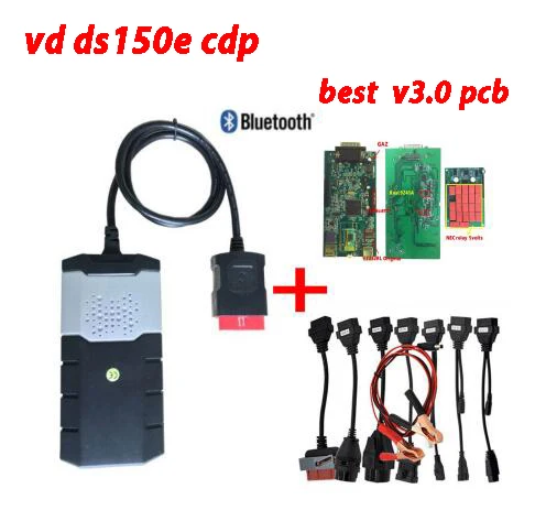 Последние. R0 с keygen VD DS150E CDP tcs cdp pro plus bluetooth V3.0 новые реле PCB для delphis OBD2 сканер инструмент