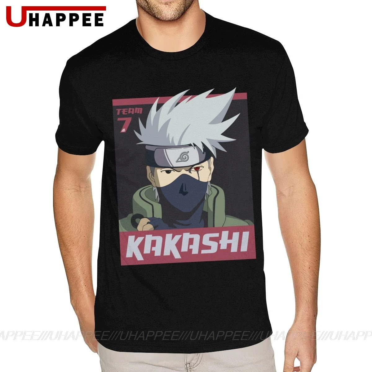 Классические футболки Kakashi Hatake рубашки для мужчин Уникальная футболка с коротким