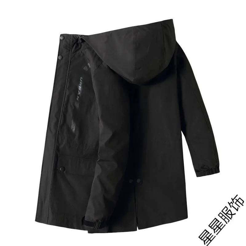 Большие размеры 8XL 6XL 5XL 4XL мужская повседневная куртка весна осень туризм ветронепроницаемый Бомбер куртка Мужская ветрозащитная куртка с капюшоном