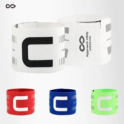 Velcro Football Captain Armband 3M Reflective Leader Arm Band Player Competition Soccer Elastic Fluorescent Captain Armband