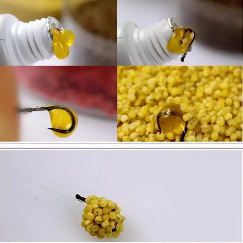 2Pcs/lot Fishing Lures Tube Small Pellets River Carp Lake Bait Glue For Maggots Rices Pond Lure Accessories | Спорт и развлечения