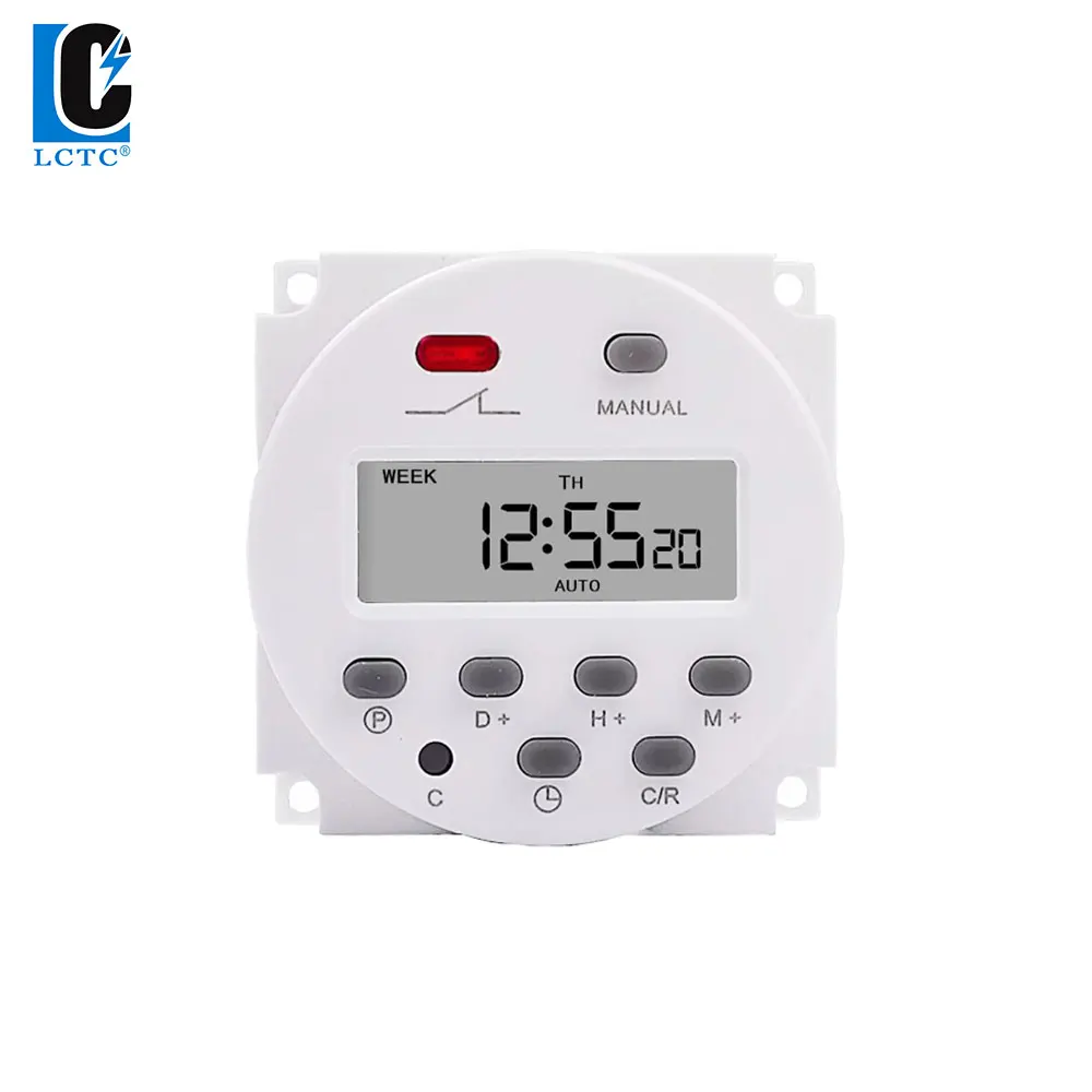 light switch smart LC Timer Relay CN101A Digital Microcomputer LCD time switch 220 VAC 12 V 24VDC 48VDC 110VAC cyclic timer Time digital lutron dimmer switch Wall Switches