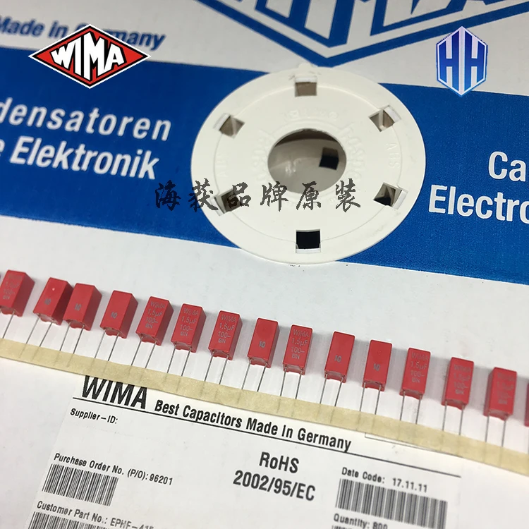 20 шт. RED WIMA MKS 2 1,5 мкФ 100VDC 1500NF K 10% 155/100V MKS 2D041501M00K100 горячая Распродажа MKS 1.5U100V 155