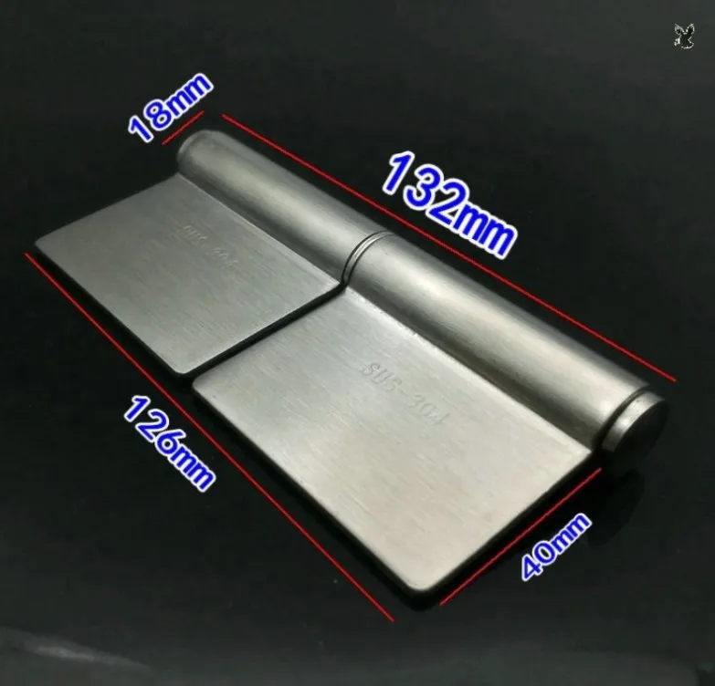 espessada, sem furos, para portas pesadas x3